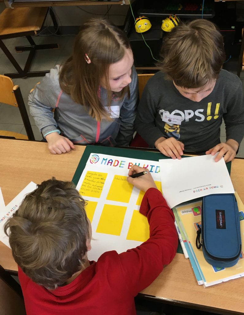 Eindruck vom ersten #MadeByKids-Workshop Design Thinking for Kids